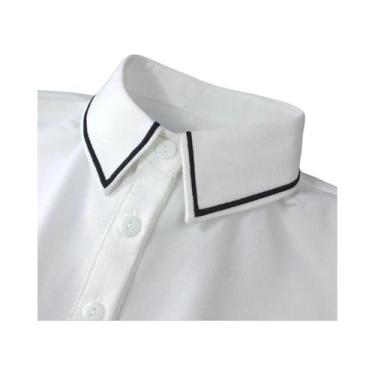 Imagem de Colarinho Falso Decorativo Bordado Versátil Para Mulheres, Camisa Eleg