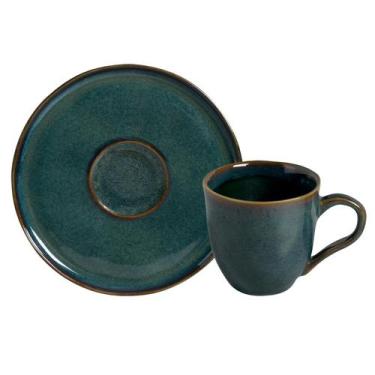 Imagem de Conjunto com 6 Xícaras De Chá Orgânico 170ml com 6 Pires Bio Oceano - 