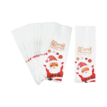 Imagem de 25 Sacolas De Doces De Natal Do Papai Noel, Embalagens Para Biscoitos 