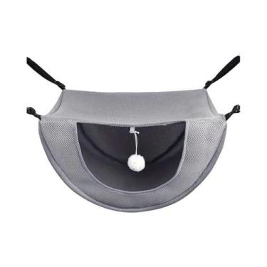 Imagem de Rede De Descanso Ajustável E Respirável Para Gatos Com Estrutura Metál