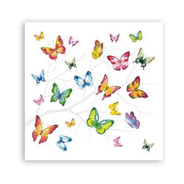 Imagem de 20 Guardanapos para Decoupage Ambiente Colourful Butterflie