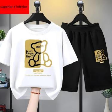 Imagem de Conjunto De Roupas De Verão Para Bebê Menino E Menina, Camiseta Com Es