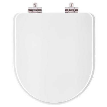 Imagem de Assento Sanitario Poliester Soft Close Turquesa Branco Para Vaso Pettra 6lpf