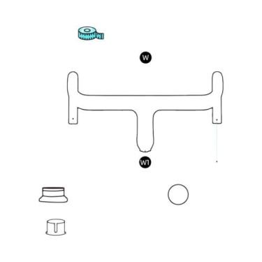 Imagem de Guidão De Bicicleta De Estrada Em Carbono 28.6mm Com Cabo Interno Inte