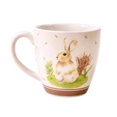 Imagem de Caneca de Páscoa Coelho em Cerâmica - 370ml - Tok da Casa