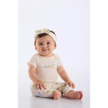 Imagem de Body em Suedine Bebê Menina Up Baby, Bege, G