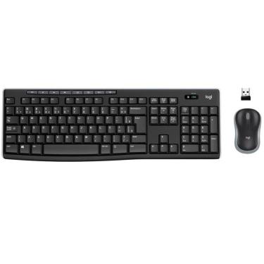 Imagem de Combo Teclado e Mouse sem fio Logitech MK270 com Teclas de Mídia de Fácil Acesso -920-004433-Unissex