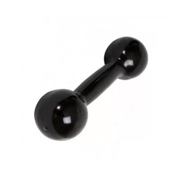 Imagem de Halter 2kg PVC Preto Emborrachado Rythmoon-Unissex