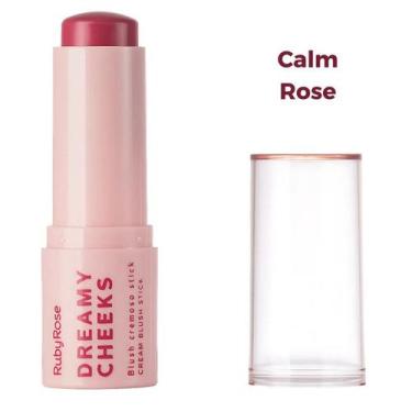 Imagem de Blush Cremoso Stick Dreamy Cheeks HBM01 Ruby Rose Cor*:Calm Rose