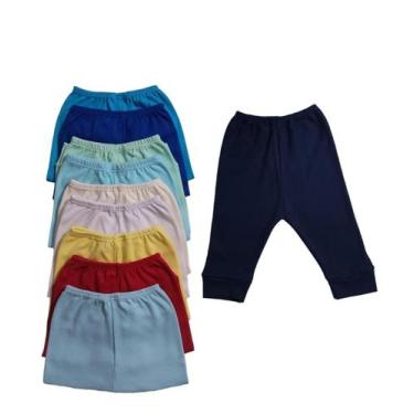 Imagem de Conjunto de 10 calças mijão bebê - Babylândia Recém Nascidos, Masculin
