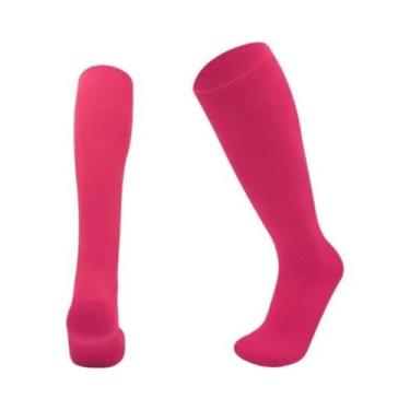 Imagem de Meias Esportivas De Futebol De Cor Sólida Para Crianças E Adultos, Mei