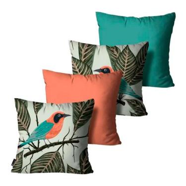 Imagem de Kit 4 Capas de Almofadas Alta Qualidade Mdecore 45X45
