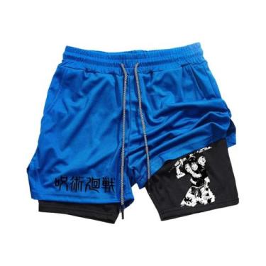 Imagem de Shorts Esportivos Masculinos De Malha Respirável Para Academia, Estilo