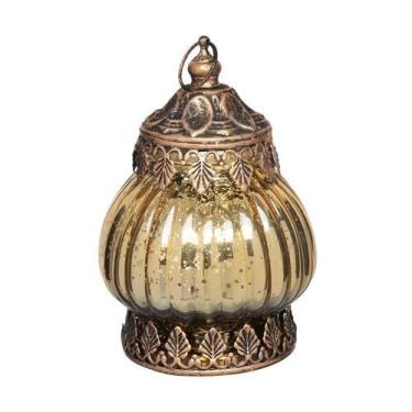 Imagem de Lanterna led marrakech 13 cm ntgy home style, DOURADO