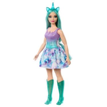 Imagem de Barbie Fantasia Saias de Unicórnio de Sonho Verde - Mattel
