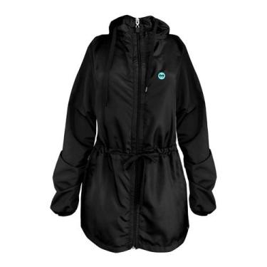 Imagem de Parka Corta Vento Plus Size Feminina Preta WSS Brasil, Azul, 1G