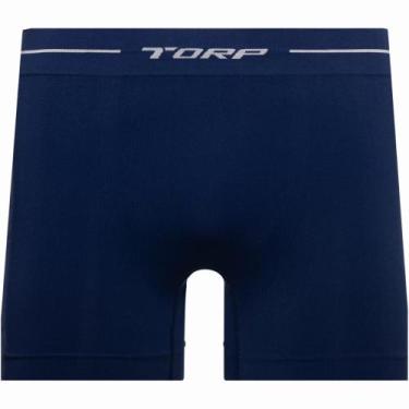Imagem de Cueca Torp Boxer em Microfibra Sem Costura 8001, Azul noite, EG