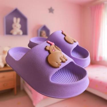 Imagem de Chinelo Infantil Nuvem Menina Confortável Sandalia Feminina Slip Papet