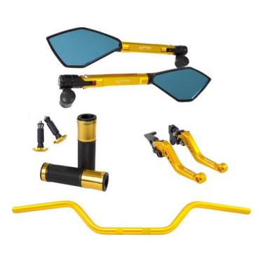 Imagem de Manete Retrovisor Peso Manopla Guidão Cb300r Strada Twister - Stark Ra
