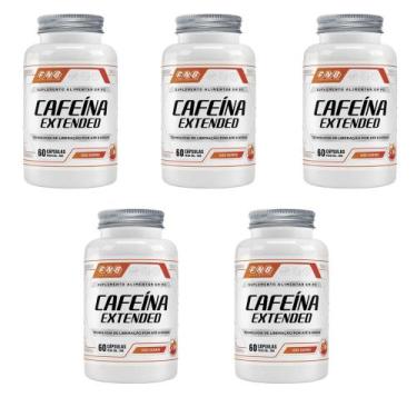 Imagem de Kit 5 Cafeína Extended 5x60 cápsulas FNB Sport Nutrition Sabor:Sem sab