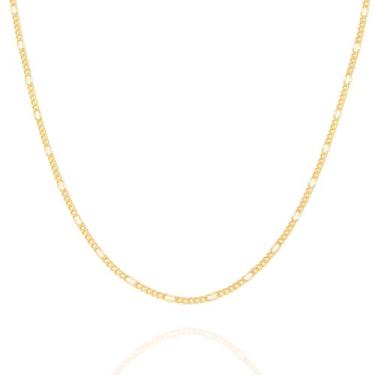 Imagem de Cordão Rommanel Masculino Batida 60cm Cruz Cristo Ouro 18k 530072/5400