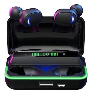 Imagem de Fone de Ouvido Preto TWS Controle Touch com Estojo de Recarga Power Ba
