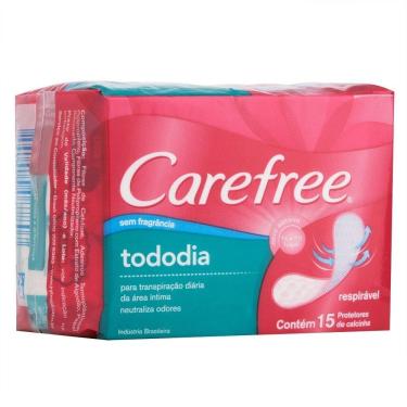 Imagem de Absorvente Carefree Todo Dia sem Perfume Embalagem com 15 Unidades