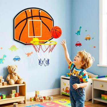Imagem de Kit Basquete Jogo Infantil Bola Menino Cesta Bomba de Ar - Pais e Filh