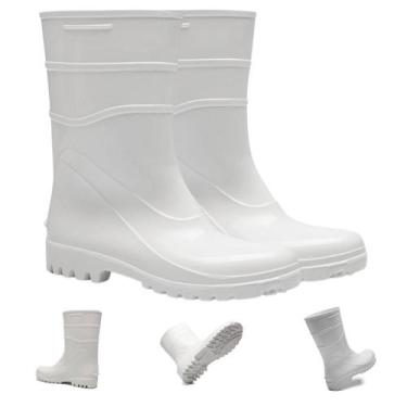 Imagem de Bota Galocha Pvc Cano Medio Bracol Impermeável Limpeza Forrada Epi, Br