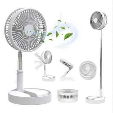 Imagem de Ventilador Portátil Dobrável 4 Velocidades Recarregável USB Retrátil M