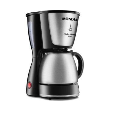 Imagem de Cafeteira Elétrica Mondial Dolce Arome Inox Prepara Até 15 Xícaras de Café