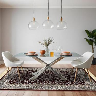 Imagem de 1 Tapete Belga Sala de Jantar Mesa Grande Es Cl 200 x 250 Vr - IDEALIZ