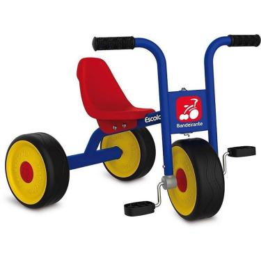 Imagem de Triciclo Escolar Mod 1 Estrutura em Aço Carbono para Uso Coletivo Brinquedos Bandeirante