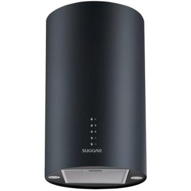 Imagem de Coifa Suggar de Ilha Quartzo 35 cm Preta TP352, 110V, Preto