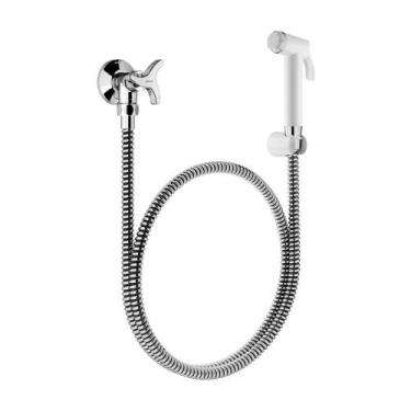 Imagem de Ducha Higiênica Docol Trio 1258106 com Registro Branco / Cromado