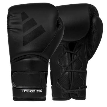 Imagem de Luvas de Boxe adidas Hybrid 350 NL Elite em Couro -, Preto, 12oz