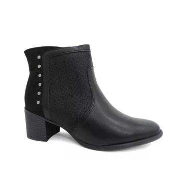 Imagem de Bota Comfortflex Cano Baixo 23-92301 Preto, 36, Preto