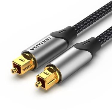 Imagem de Cabo Óptico Áudio Digital Fibra 5 Metro Home Theater Vention