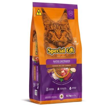 Imagem de Ração Special Cat Premium Para Gatos Adultos Castrados Sabor Mix de Ca