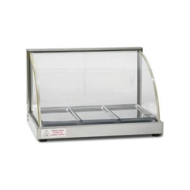 Imagem de Estufa Vitrine Curva para Salgado 3 bandejas W3B Tita, 110V