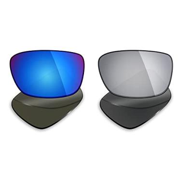 Imagem de 2 pares de lentes polarizadas de substituição da Mryok para óculos de sol Oakley Drop Point – Opções