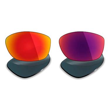 Imagem de 2 pares de lentes polarizadas de substituição da Mryok para óculos de sol Oakley Pit Bull – Opções