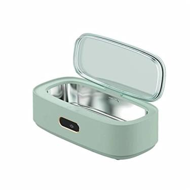 Imagem de scosao Limpador ultrassônico, máquina sônica de limpeza de joias de 300 ml, máquina de limpeza ultrassônica profissional de 45 kHz com 4 configurações de tempo para óculos, joias, relógios, dentaduras, verde