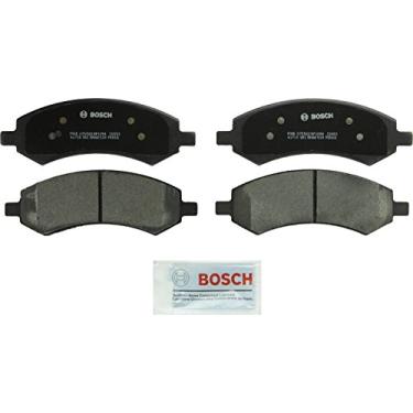 Imagem de Bosch BP1084 Conjunto de pastilhas de freio de disco semimet lico premium QuietCast para Chrysler Aspen; Dodge Dakota, Durango, Ram 1500; Mitsubishi Raider; Ram 1500, Dakota; Frente