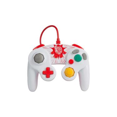 Imagem de Controle Fio Power-A Wired Gamecube Mario Nintendo Branco