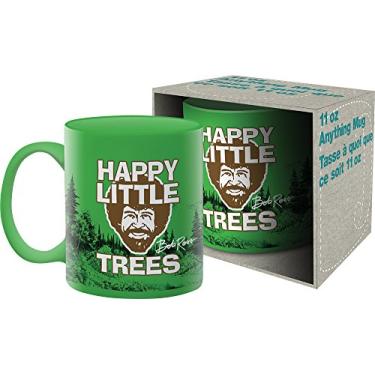 Imagem de Caneca de cerâmica embalada Aquarius Bob Ross Happy Trees 325 ml