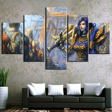 Imagem de Quadro Decorativos Warcraft com 5 peças 130x65 9