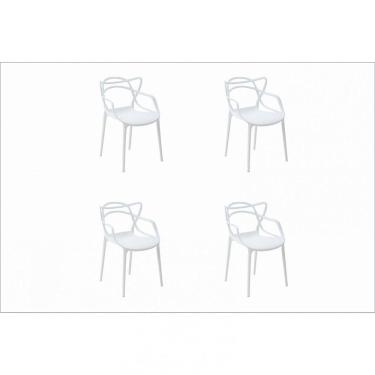 Imagem de Conjunto 4 Cadeiras Allegra Rivatti Branco