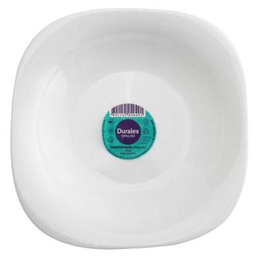 Imagem de Jogo De Prato Vidro 6 Peças Plaza Fundo Duralex 22cm Branco