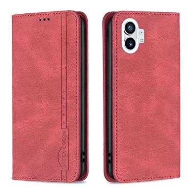 Imagem de For Nothing Phone 1 Magnetic RFID Blocking Anti-Theft Leather Phone Case